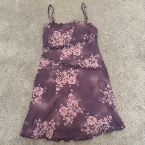 Cider Lavender Floral Dress